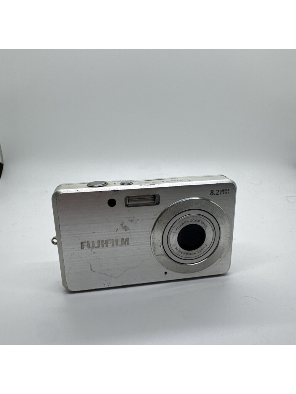 Fujifilm Finepix J10 Digital Camera 3x Zoom 8.2mp Silver w/ Battery Only Tested